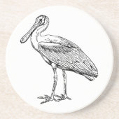 Spoonbill Zandsteen Onderzetter (Voorkant)