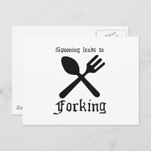 SPOONEN LEIDEN TOT VERVORMING BRIEFKAART (Voorkant / Achterkant)