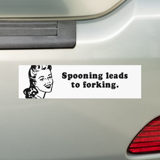 SPOONEN LEIDEN TOT VERVORMING BUMPERSTICKER (Op auto)