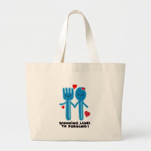 SPOONEN LEIDEN TOT VERVORMING GROTE TOTE BAG (Voorkant)