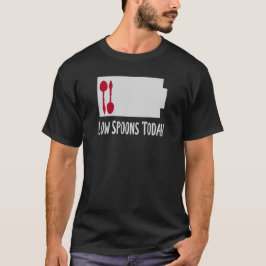 Spoonie Batterijmeter - Lage Spoons tegenwoordig S T-shirt
