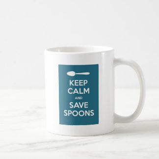 Spoonie-Keep Calm en spaar Spoons-Chronische Onluc Koffiemok