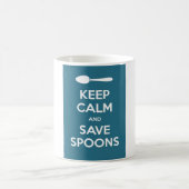 Spoonie-Keep Calm en spaar Spoons-Chronische Onluc Koffiemok (Center)