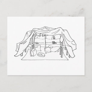 Spoonie-Pillow/Blanket Fort-Chronic Illness Briefkaart