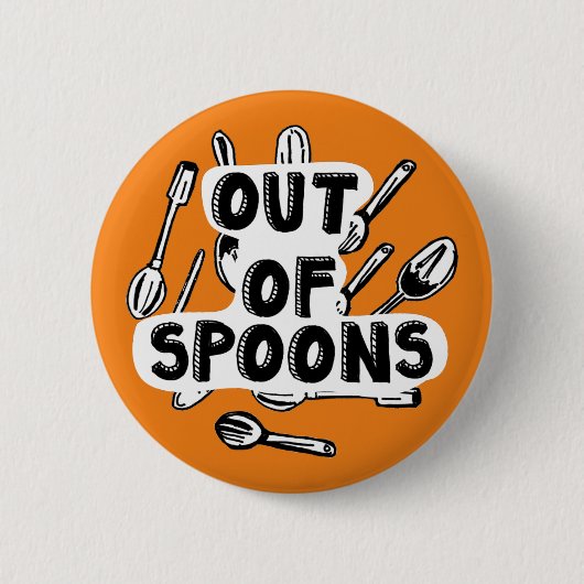 Spoonie pin badge ronde button 5,7 cm (Voorkant)