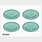 Spoonie Style - Diner Green Ovale Sticker (Vel)
