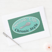 Spoonie Style - Diner Green Rechthoekige Sticker (Envelop)