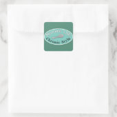 Spoonie Style - Diner Green Vierkante Sticker (Tas)