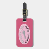 Spoonie Style - Roze Bagagelabel (Voorkant verticaal)