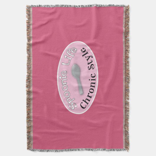 Spoonie Style - Roze Deken (Voorkant Verticaal)