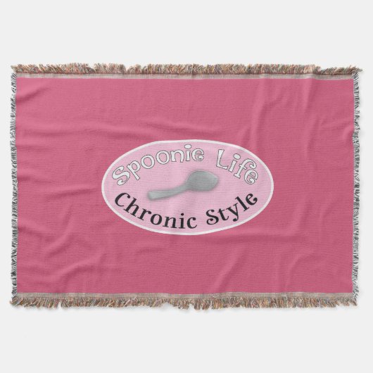 Spoonie Style - Roze Deken (Voorkant)