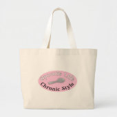 Spoonie Style - Roze Grote Tote Bag (Voorkant)