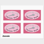 Spoonie Style - Roze Rechthoekige Sticker (Vel)