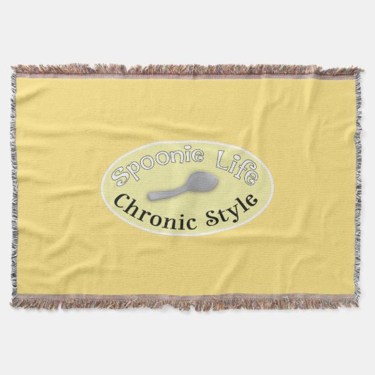 Spoonie Style - Zacht geel Deken (Voorkant)