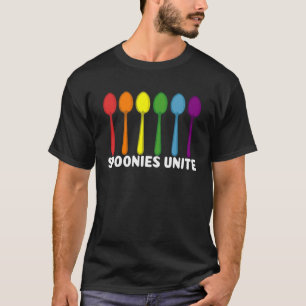 Spoonies Verenig het Leven met Pijn en Pun Fan T-shirt