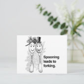 Spooning leidt tot forceren briefkaart (Staand voorkant)