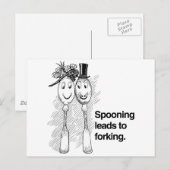 Spooning leidt tot forceren briefkaart (Voorkant / Achterkant)