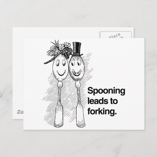 Spooning leidt tot forceren briefkaart (Voorkant / Achterkant)