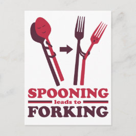 Spooning leidt tot het forken van de Romance van d Briefkaart