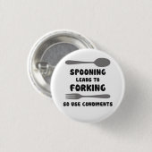 Spooning leidt tot het forken van gebruiksvoorwaar ronde button 3,2 cm (Voorkant /achterkant)