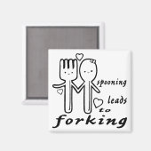 Spooning leidt tot het voorschrijven #USAPatriotGr Magneet (Voorkant / Achterkant)