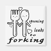 Spooning leidt tot het voorschrijven #USAPatriotGr Magneet (Voorkant)