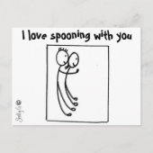 Spooning Love Briefkaarten (Voorkant)