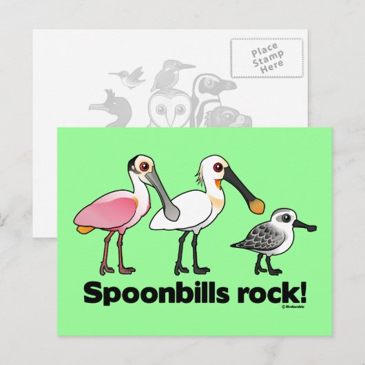 Spoonrekeningen Rock! Briefkaart (Voorkant / Achterkant)