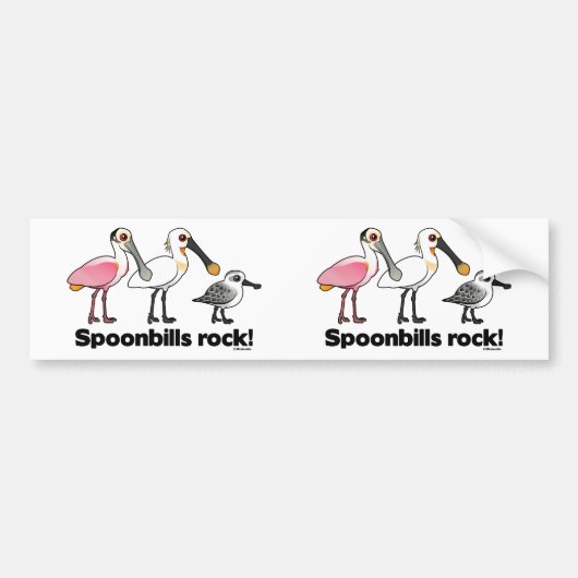 Spoonrekeningen Rock! Bumpersticker (Voorkant)