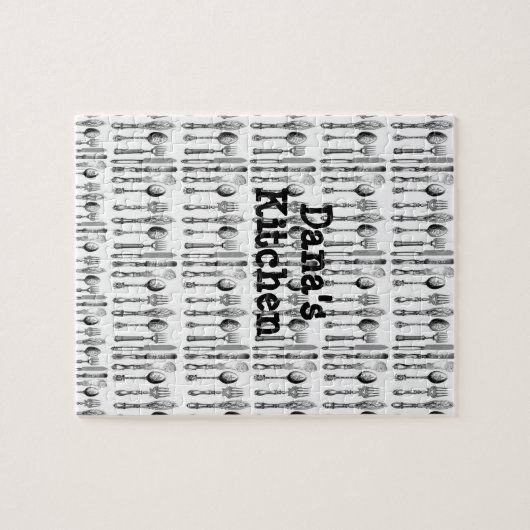 Spoons Utensils Jigzaag Puzzle Daisy Legpuzzel (Horizontaal)