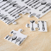 Spoons Utensils Jigzaag Puzzle Daisy Legpuzzel (Zijkant)