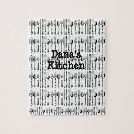 Spoons Utensils Jigzaag Puzzle Daisy Legpuzzel (Verticaal)