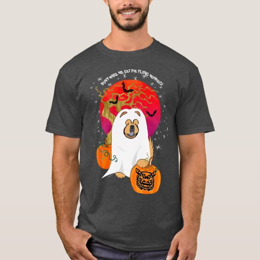 SPOOOKY BOO-DOG dark tee shirts - pas tekst aan (Voorkant)