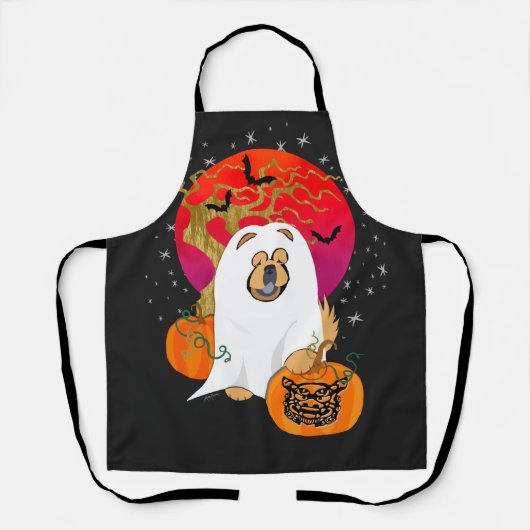 SPOOOKY BOO-DOG grooming/chef-schort Schort (Voorkant)