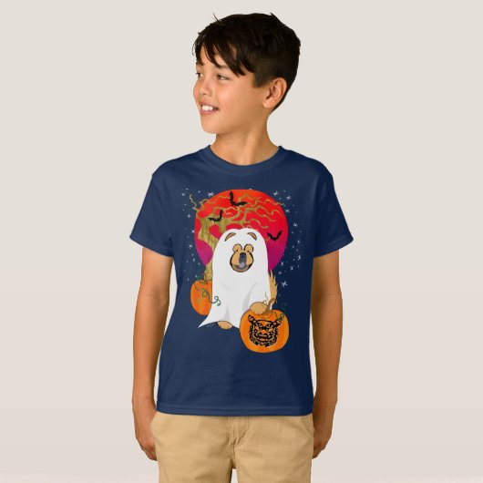 SPOOOKY BOO-DOG - Khow Overhemden T-shirt (Voorkant volledig)