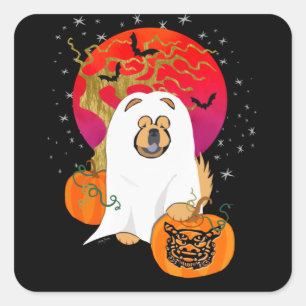 SPOOOKY BOO-DOG - stickers voor hoe