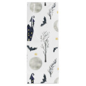 SPOOOKY HALLOWEEN CASTLES MOONS BATS TREES WIJN CADEAUTAS (Achterkant)