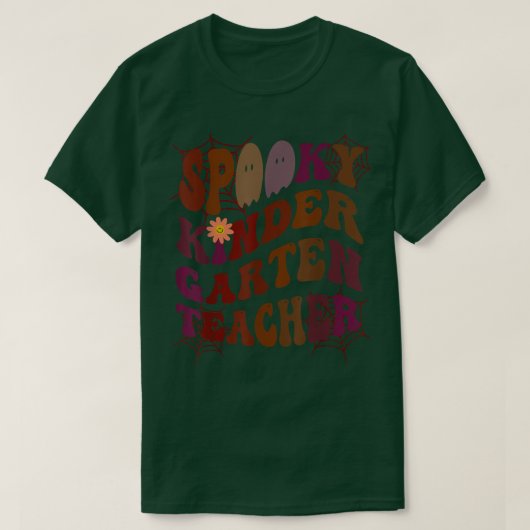 SPOOOKY KINDER GARTEN-TEACHERkostuum Dit is mijn v T-shirt (Design voorkant)