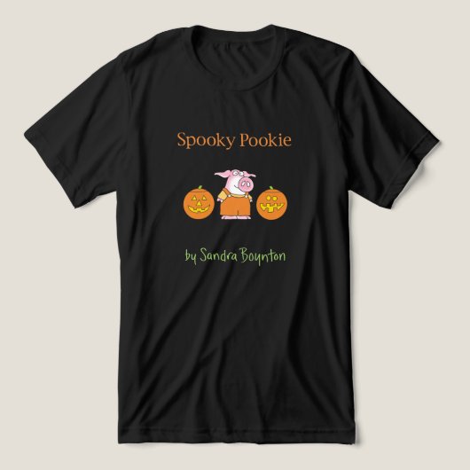 SPOOOKY POOKIE van Sandra Boynton Tri-Blend Shirt (Design voorkant)