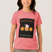 SPOOOKY POOKIE van Sandra Boynton Tri-Blend Shirt (Voorkant)