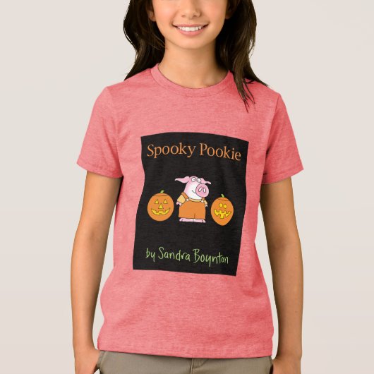 SPOOOKY POOKIE van Sandra Boynton Tri-Blend Shirt (Voorkant)