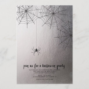SPOOOKY SPIDER HALLOEEN-partijuitnodiging Kaart