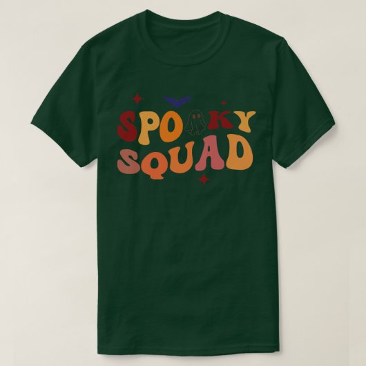 SPOOOKY SQUAD Retro Groovy Cousin T-shirt (Design voorkant)