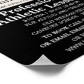 Spoor, Atletiekles Adverteren Poster (Hoek)