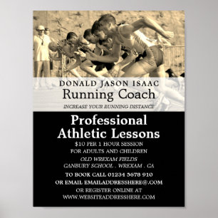 Spoor, Atletiekles Adverteren Poster