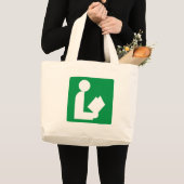 Spoor bibliotheek grote tote bag (Voorkant (product))