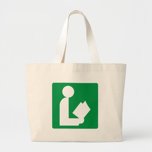 Spoor bibliotheek grote tote bag (Voorkant)