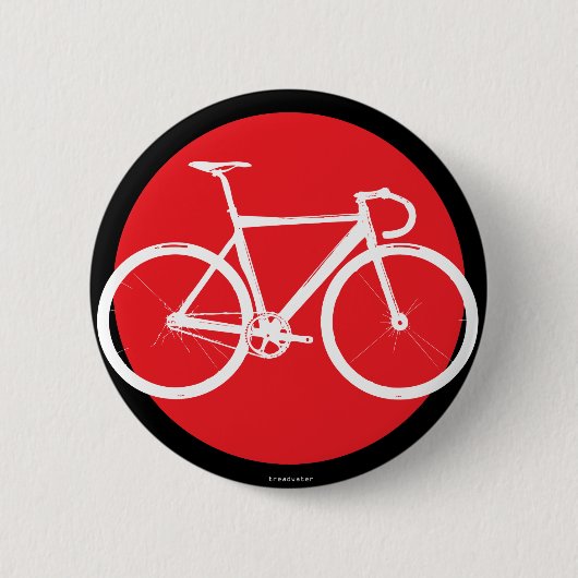 Spoor Bike - Red Dot Ronde Button 5,7 Cm (Voorkant)