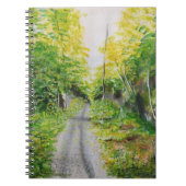 Spoor door de regenvorst notitieboek (Voorkant)