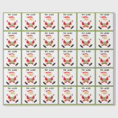 Spoor en feestkerst cadeaupapier (Vlak)